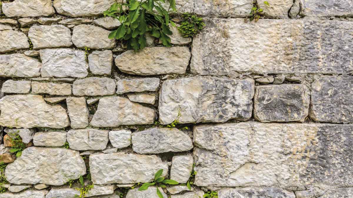 Doğal taş duvar nedir, doğal taş duvar çeşitleri, kuru doğal taş duvarlar, harçlı taş duvarlar, geometrik şekilli ve şekilsiz taş duvarlar.